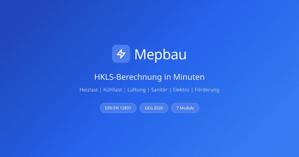 Mepbau — HKLS Planning Platform
