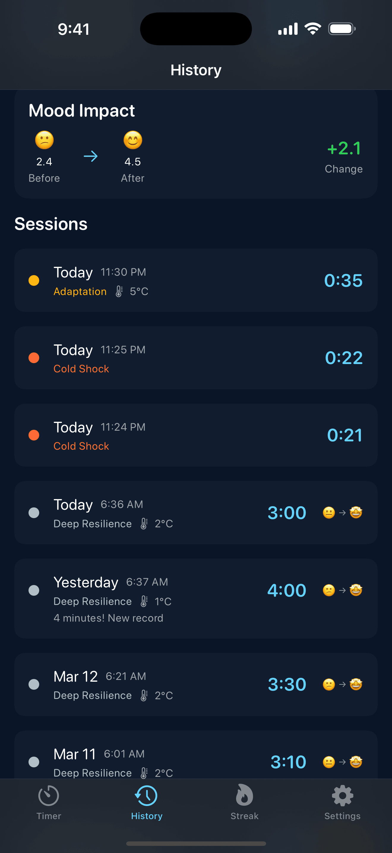 IceDip — Cold Plunge Timer screenshot 3