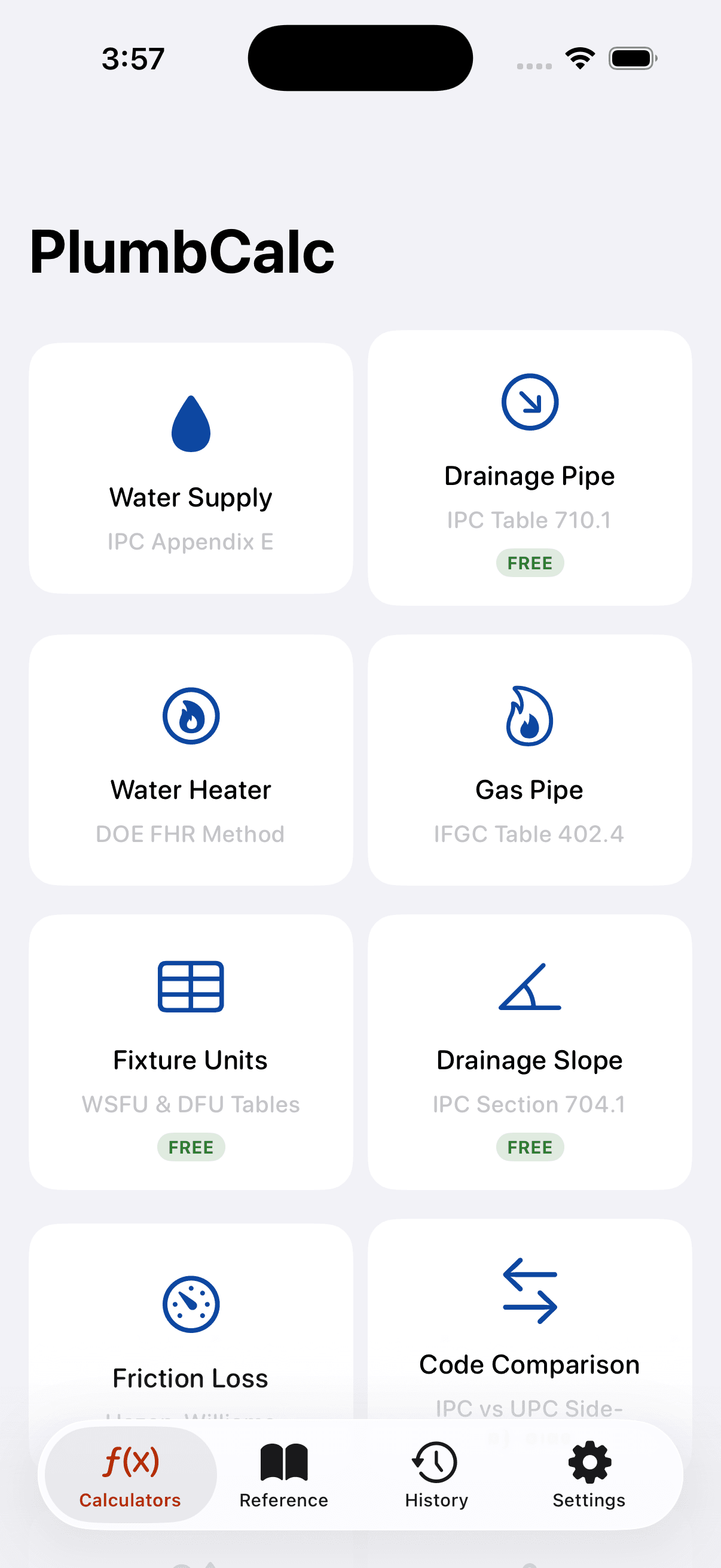 PlumbCalc Pro screenshot 1