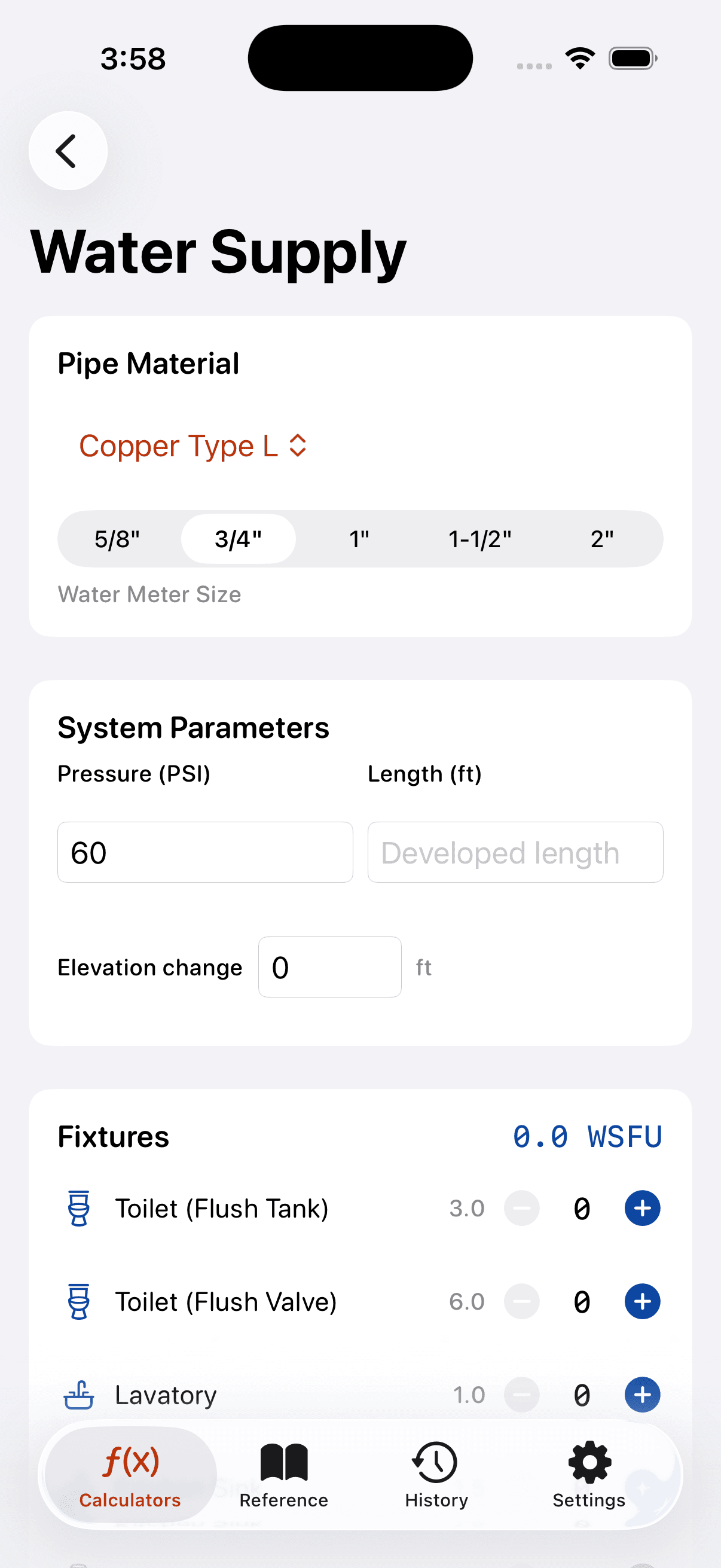 PlumbCalc Pro screenshot 2
